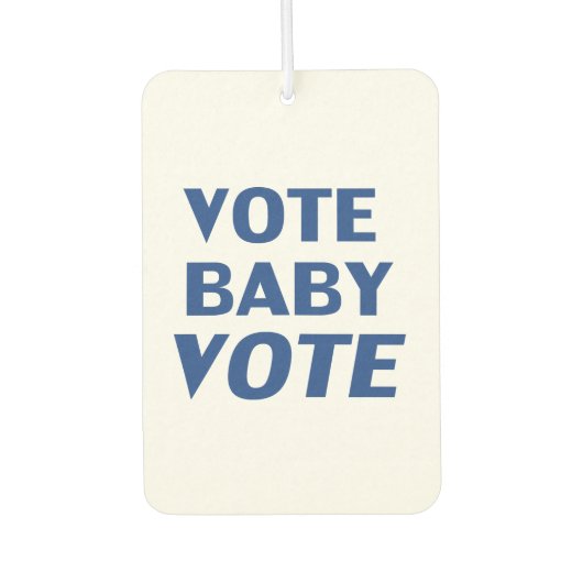 " stem baby " blauw wit - luchtverfrisser (Voorkant)