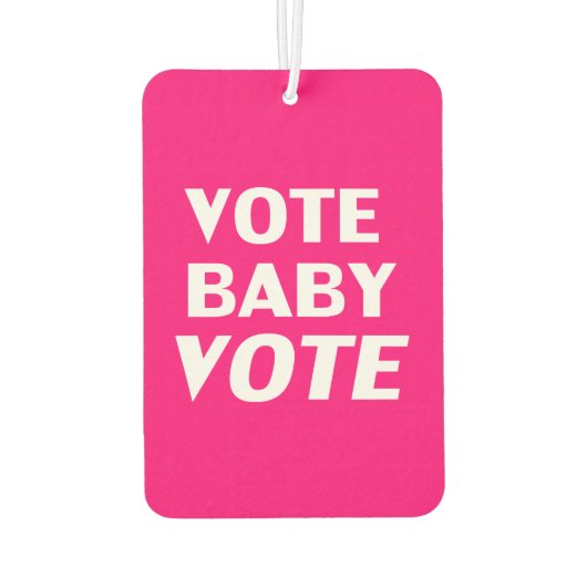 " stem baby " warme roze , witte - luchtverfrisser (Achterkant)