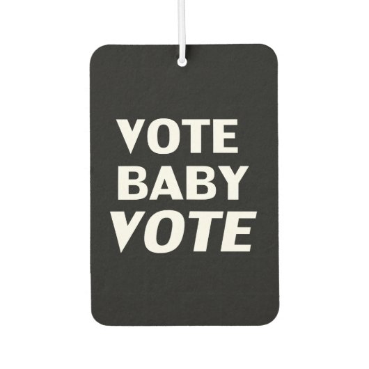" stem baby " zwart wit - luchtverfrisser (Voorkant)