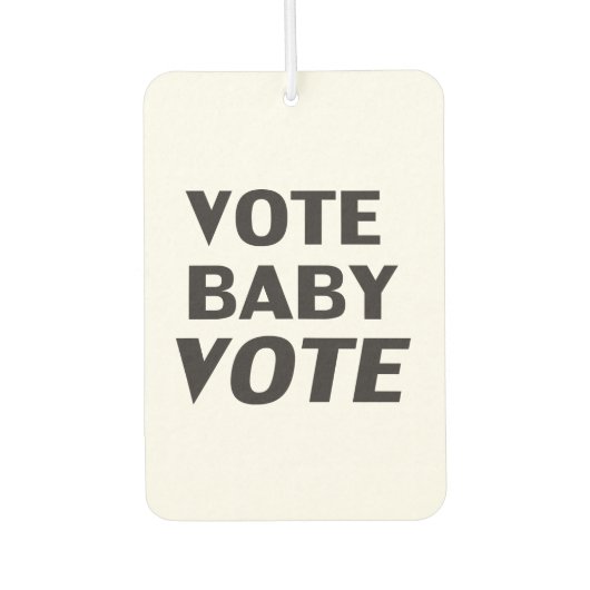" stem baby " zwart wit - luchtverfrisser (Voorkant)