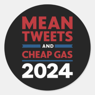 Stem Bedoelde Tweets En Goedkope Gas Pro Trump Rep Ronde Sticker