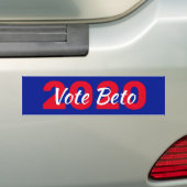 Stem Beto O'Rourke voor 2020 President Bumpersticker (Op auto)