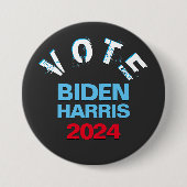 STEM BIDEN HARRIS 2024 Mod Campagne Ronde Button 7,6 Cm (Voorkant)