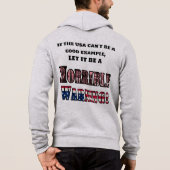 Stem bij elke verkiezing! hoodie (Achterkant)