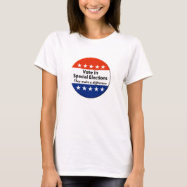 Stem bij speciale verkiezingen t-shirt