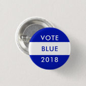STEM BLAUW 2018 Midterm Verkiezingsdemocraten Wave Ronde Button 3,2 Cm (Voorkant /achterkant)