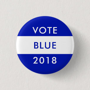 STEM BLAUW 2018 Midterm Verkiezingsdemocraten Wave Ronde Button 3,2 Cm