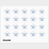 Stem Blauw 2024 als een zwarte vrouw Stickers (Vel)