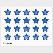 Stem Blauw 2024 als een zwarte vrouw Stickers (Vel)