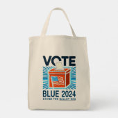 Stem Blauw 2024 Presidentiële verkiezingen Lichte  Tote Bag (Achterkant)