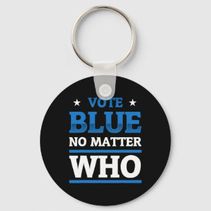 Stem Blauw Anti Trump Voor President Verkiezing De Sleutelhanger