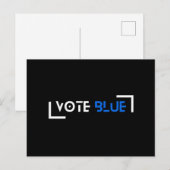 Stem Blauw Briefkaart (Voorkant / Achterkant)