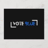 Stem Blauw  Briefkaart (Voorkant)