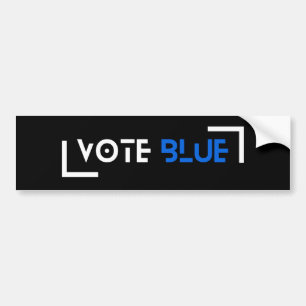 Stem Blauw Bumpersticker