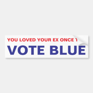 STEM BLAUW BUMPERSTICKER