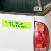 Stem Blauw Ga Groen Bumpersticker (Op Truck)