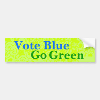 Stem Blauw Ga Groen Bumpersticker