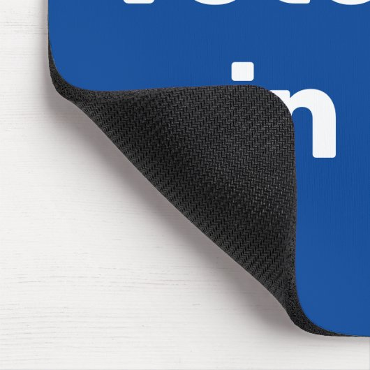 Stem blauw in 2026 muismat (Hoek)