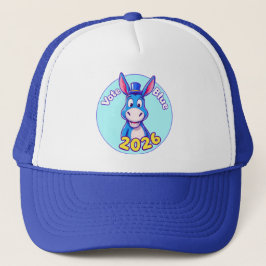 Stem blauw in 2026 trucker pet