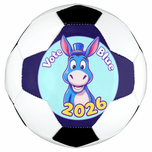 Stem blauw in 2026 voetbal (Voorkant)