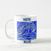 Stem blauw! koffiemok (Links)