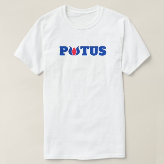 Stem Blauw Lotus voor POTUS Harris T-Shirt (Design voorkant)
