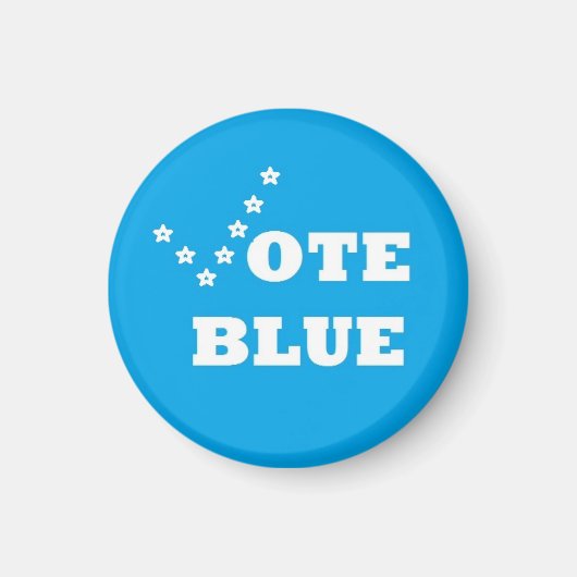 Stem Blauw - Magneet (Voorkant)