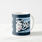 Stem Blauw | MOK | Retro Grappig (Voorkant rechts)