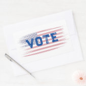 Stem Blauw Rechthoekige Sticker (Envelop)