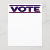 Stem Blauw Resist 2024 Presidentiële Flyers (Achterkant)