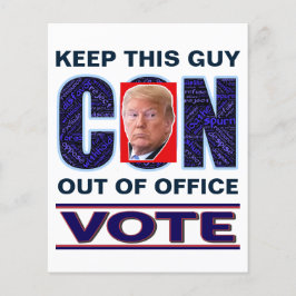 Stem Blauw Resist 2024 Presidentiële Flyers