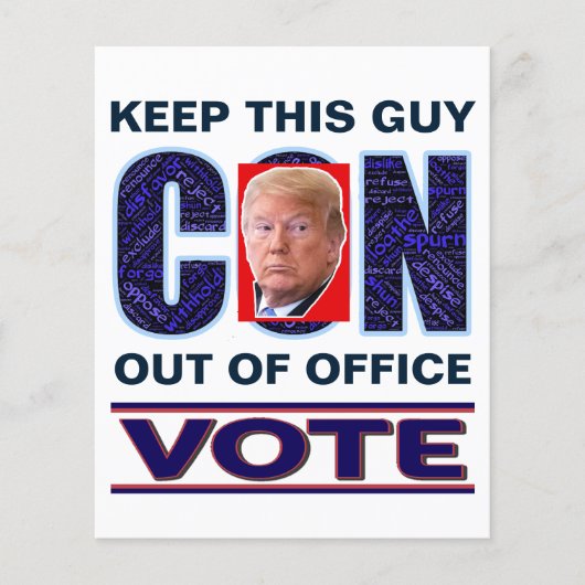 Stem Blauw Resist 2024 Presidentiële Flyers (Voorkant)