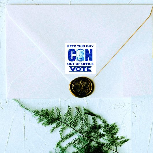 Stem Blauw Resist 2024 Zelfinkt Rubber Stamp Zelfinktende Stempel