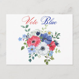 Stem Blauw Stemmen VS Democratische Politieke Stem Briefkaart