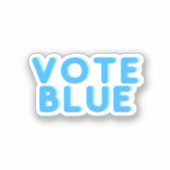 Stem Blauw Sticker (Voorkant)