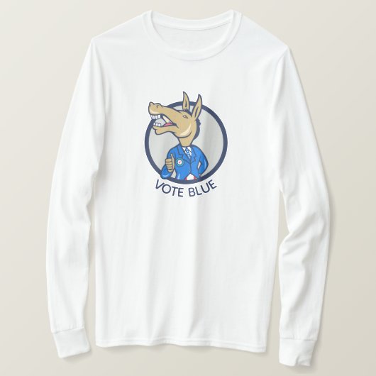 Stem Blauw T-shirt (Design voorkant)
