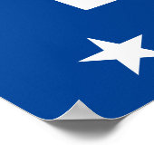 Stem Blauw teken Poster (Hoek)