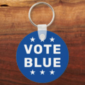 Stem Blauw teken Sleutelhanger (Achterkant)