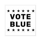Stem Blauw teken Zelfinktende Stempel (Design)