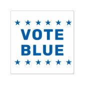 Stem Blauw teken Zelfinktende Stempel (Design)