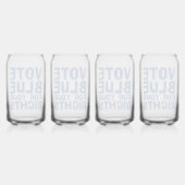 Stem Blauw voor uw rechten Blikvorm Glas (Achterkant)