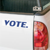 stem blauw wit - auto Bumpersticker (Op Truck)