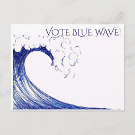 Stem Blauwe Golf! -Briefkaart Briefkaart