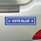 Stem Blauwe Sterren Steun Democratische Partij Ver Bumpersticker (Op auto)
