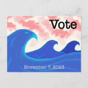 Stem Blue Wave Eagles Briefkaart