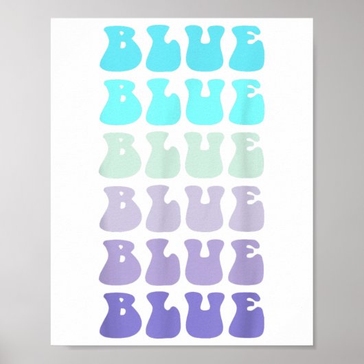 Stem Blue Wave Team War Game Groovy Go Summer Camp Poster (Voorkant)