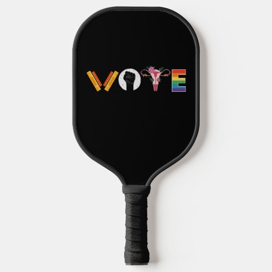 STEM Boeken Baarmoeder LGBT Steun Pickleball Paddle (Voorkant)