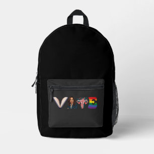 STEM Boeken Uterus LGBT Kamala Harris Walz Verkiez Bedrukte Rugzak