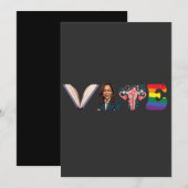 STEM Boeken Uterus LGBT Kamala Harris Walz Verkiez Save The Date (Voorkant / Achterkant)