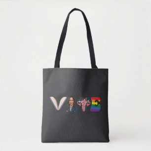STEM Boeken Uterus LGBT Kamala Harris Walz Verkiez Tote Bag